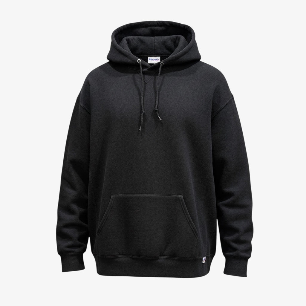 Russell Athletic Men's Black Hoodie Sweatshirt Size: XXL