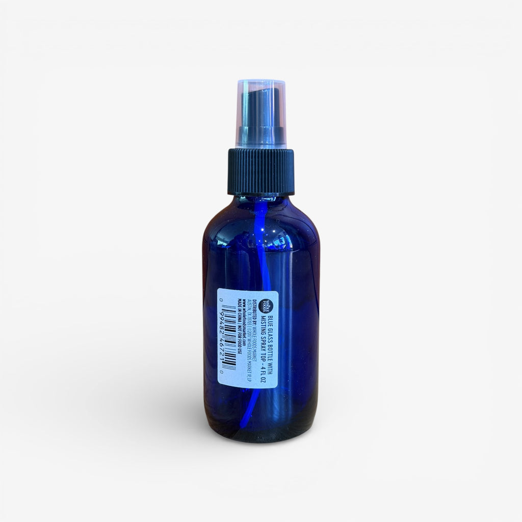 4 oz Cobalt Blue Glass Bottle w/ a Fine Mist Sprayer