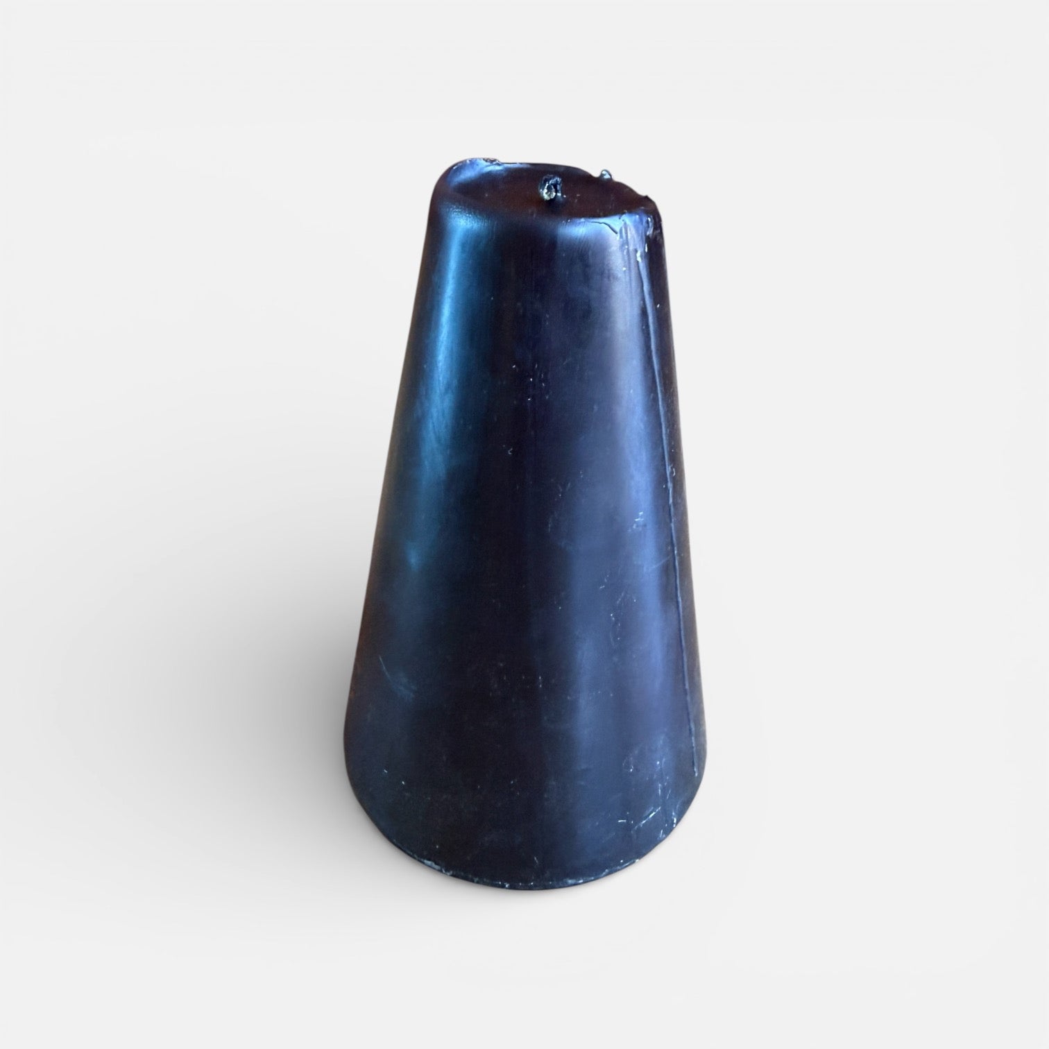 Black Scented Cone Shaped Candle 5.5"H