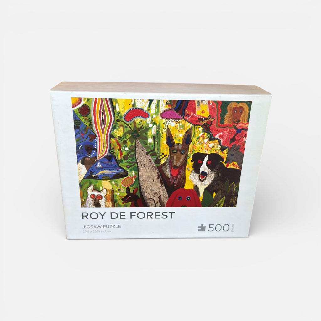 Roy De Forest Country Dog Gentlemen 500-Piece Jigsaw Puzzle