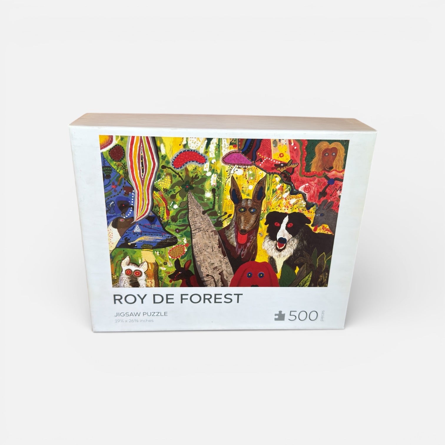 Roy De Forest Country Dog Gentlemen 500-Piece Jigsaw Puzzle