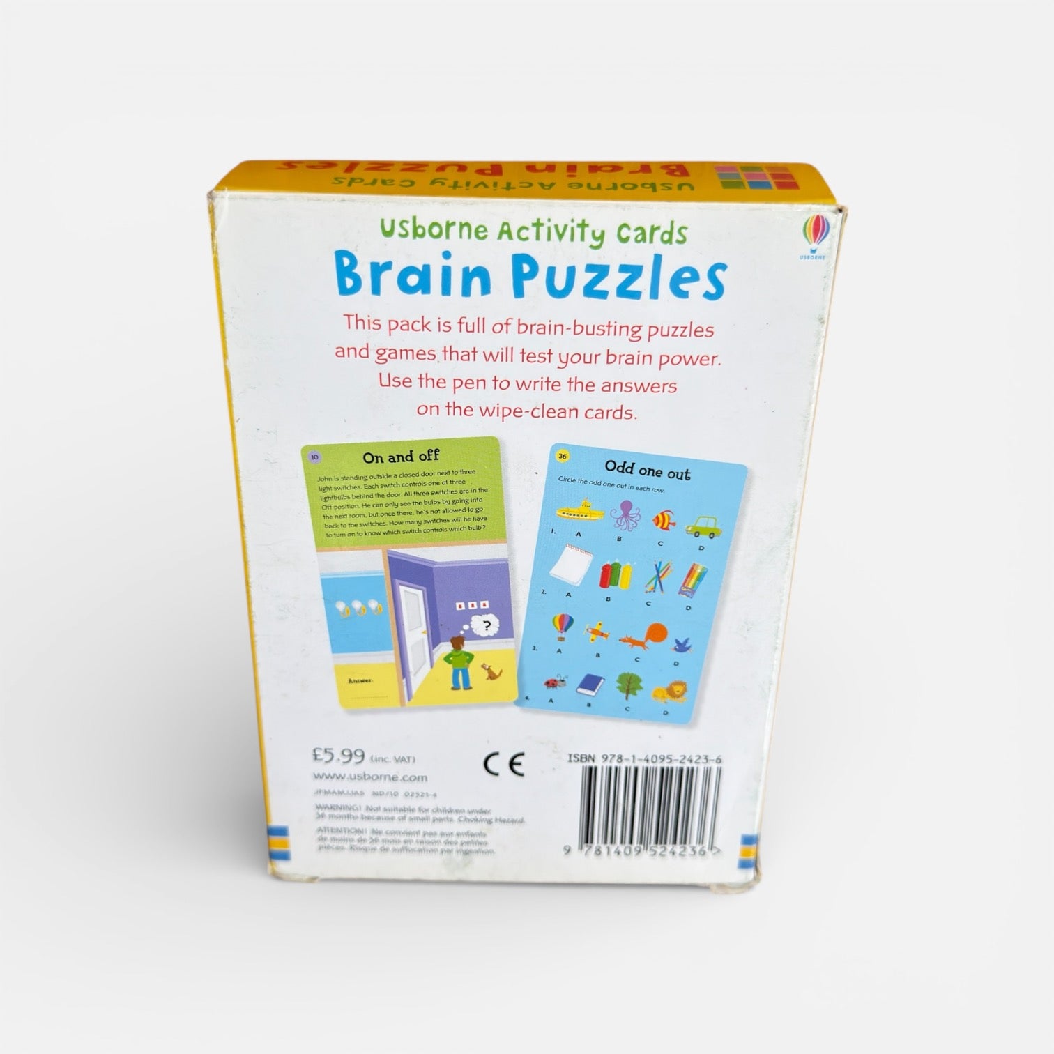 Usborne Activity Cards: Brain Puzzles