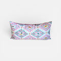 Pottery Barn Kids Embroidered and Patterned Lumbar Pillow  24" x 12"
