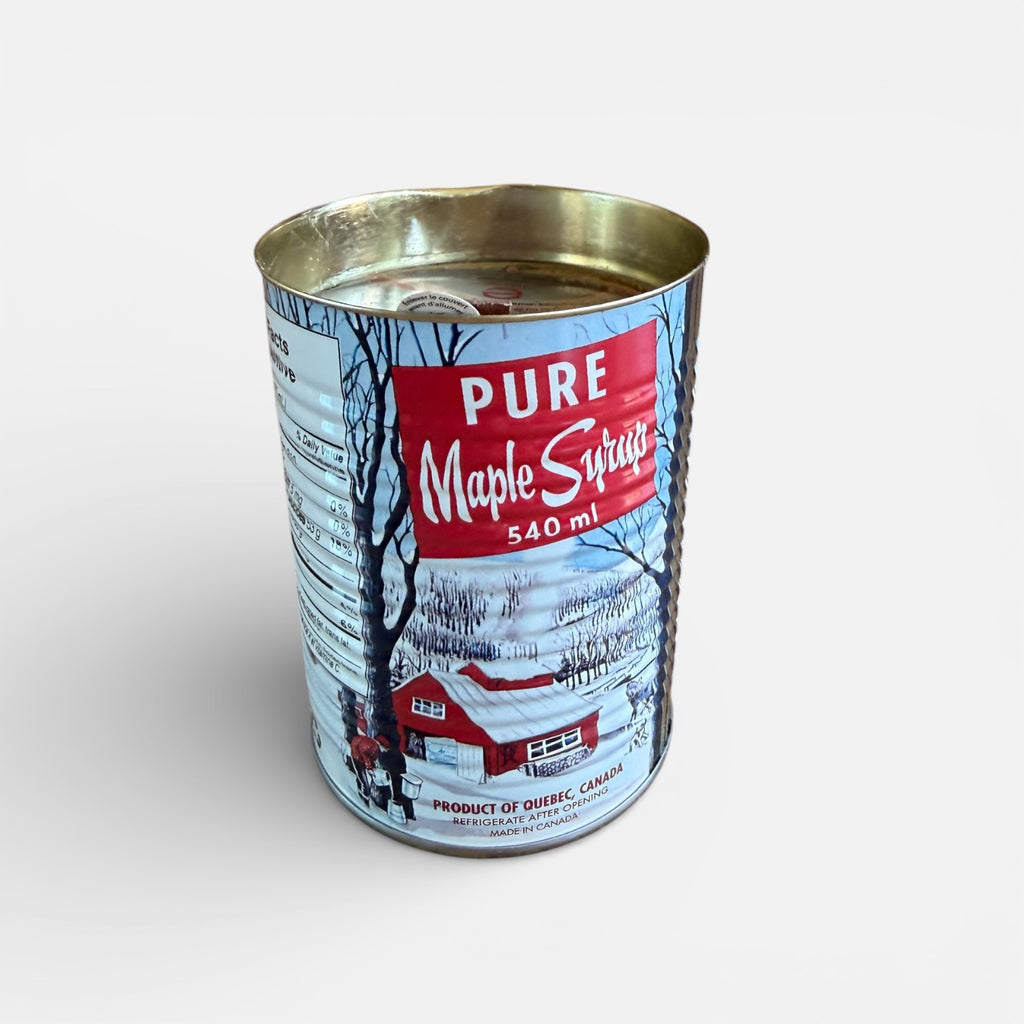 Maple Candle in a Maple Syrup Can