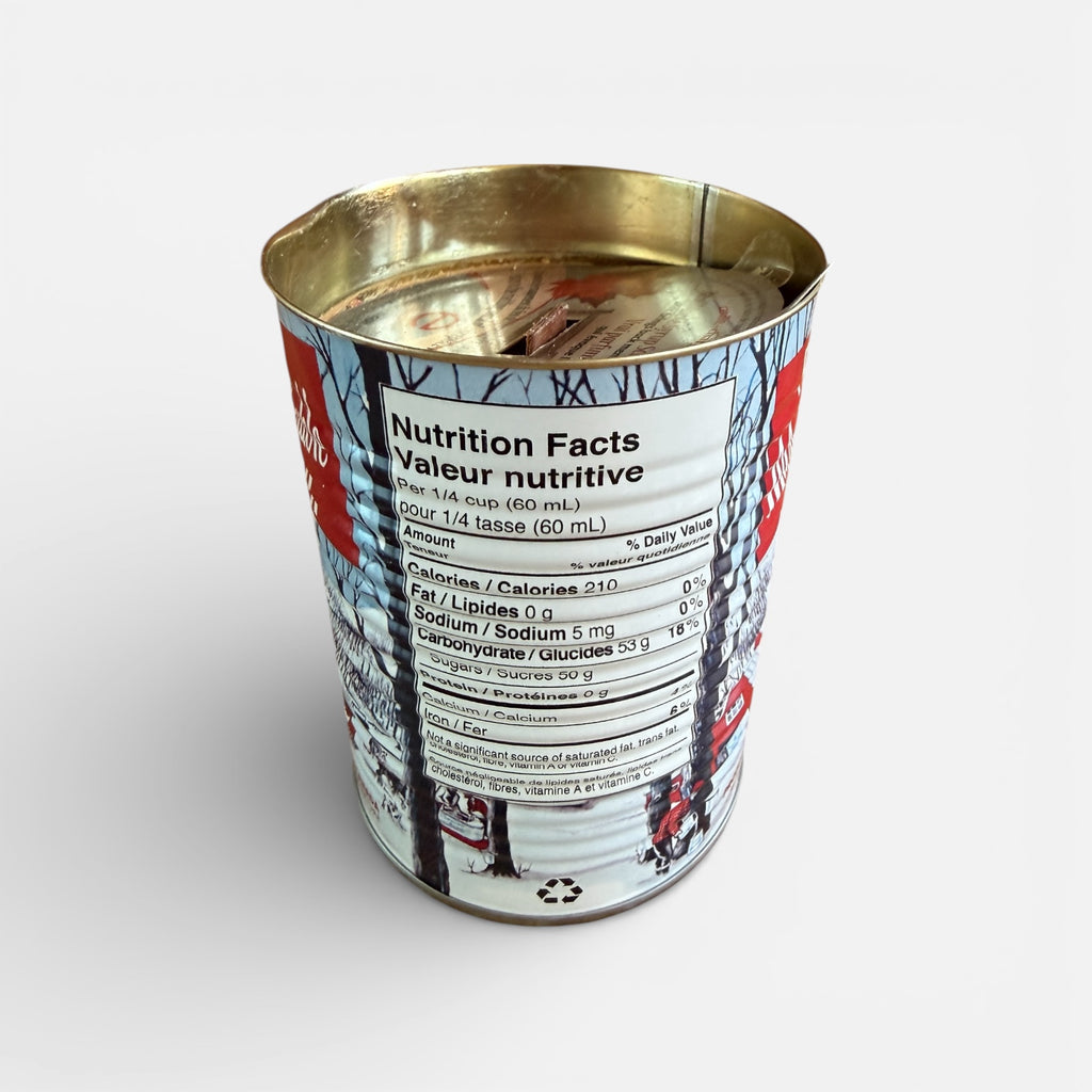 Maple Candle in a Maple Syrup Can