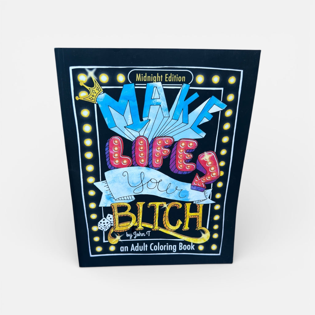 Motivational Adult Coloring Book. Turn your Stress into Success! (Midnight Edition) - Softcover T, John