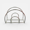 Modern Metal Paper Napkin Holder for Cocktail (Chrome) 5.5" x 4.25"