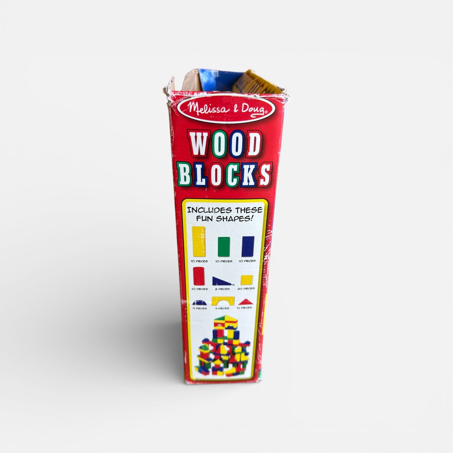 Melissa & Doug 100 Colorful Shaped Wood Blocks