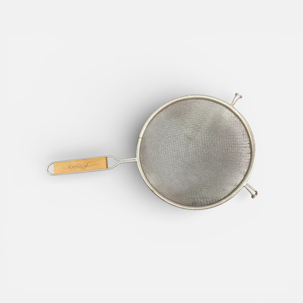 Fine Double Mesh Strainer with Lacquered Handle 8" x 15"