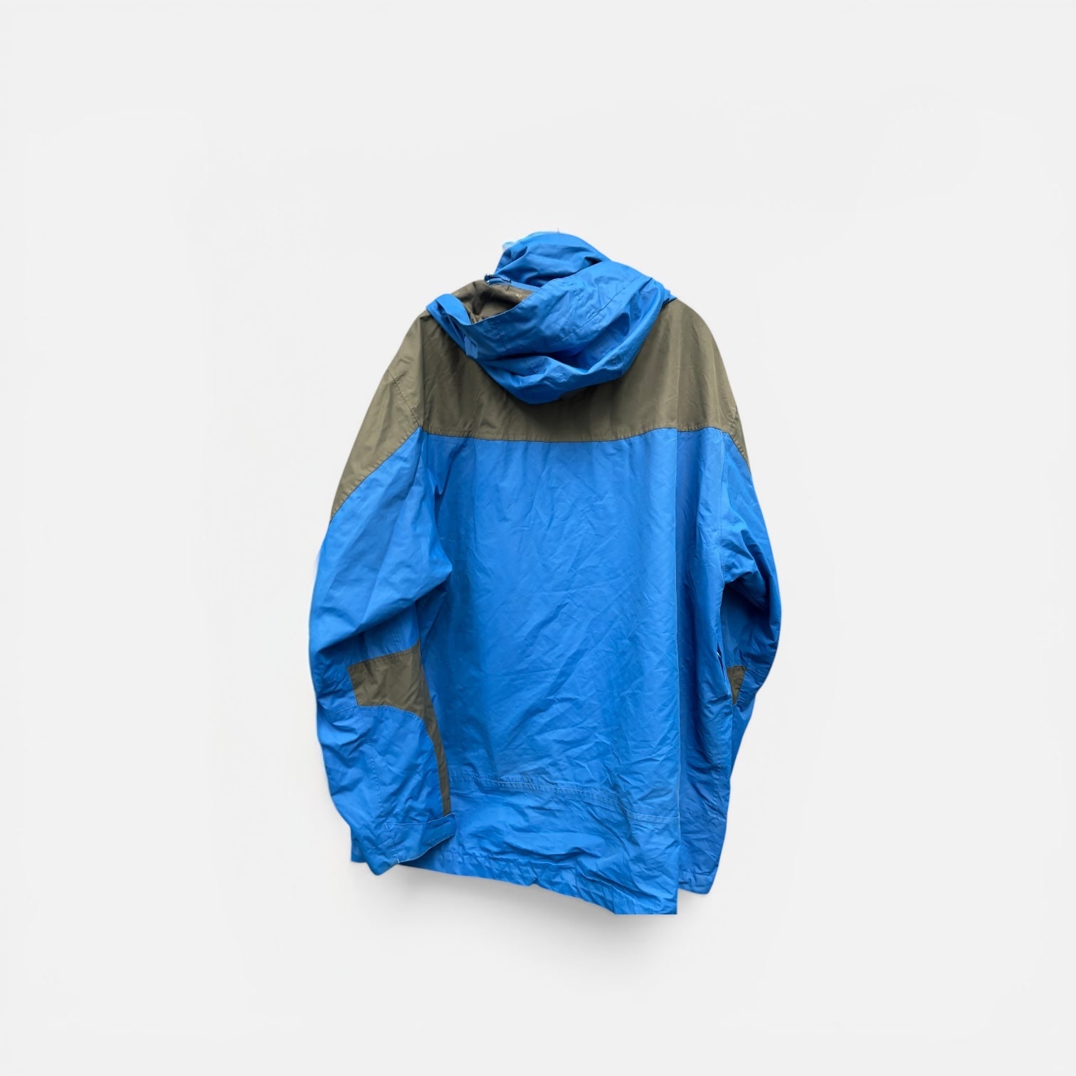 Telent Outdoor Two-tone Blue & Gray Rain Jacket Size: 3XL