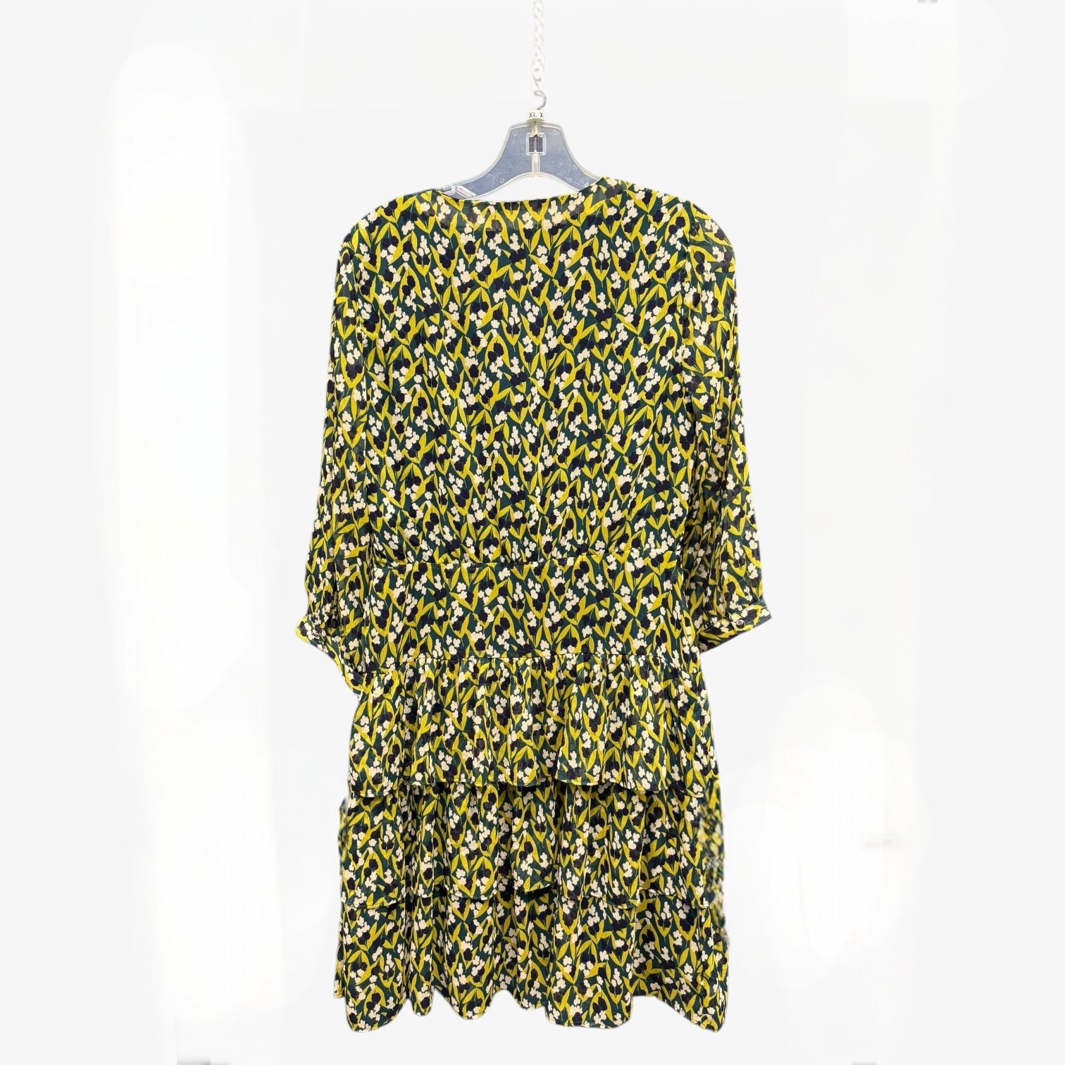 Banana Republic Chiffon Long Sleeve Floral Dress Size 4