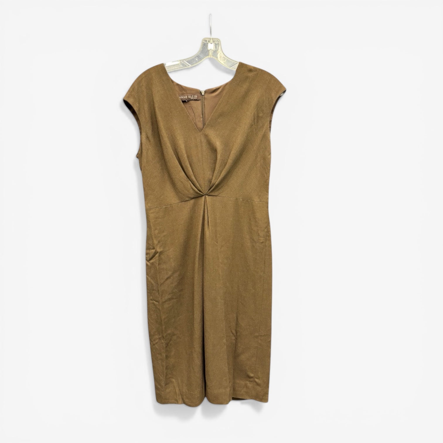 Anne Klein Sleeveless Brown Sheath Dress Size 6