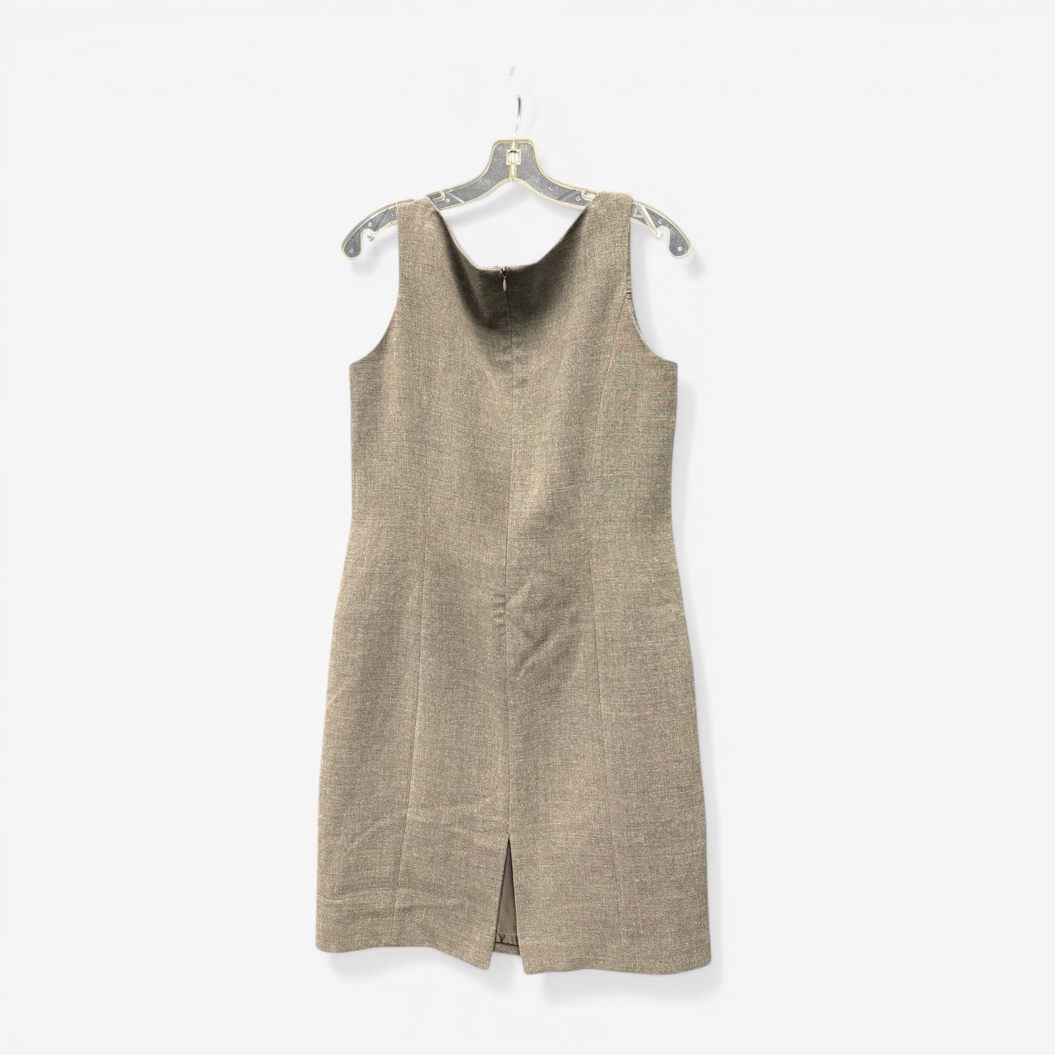 Tahari Arthur S. Levine Gray Sleeveless Sheath Dress Size: 8P