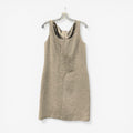Tahari Arthur S. Levine Gray Sleeveless Sheath Dress Size: 8P