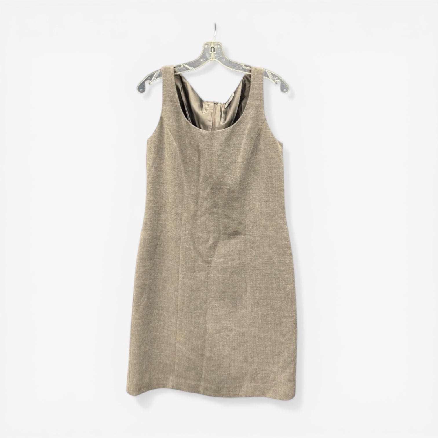Tahari Arthur S. Levine Gray Sleeveless Sheath Dress Size: 8P