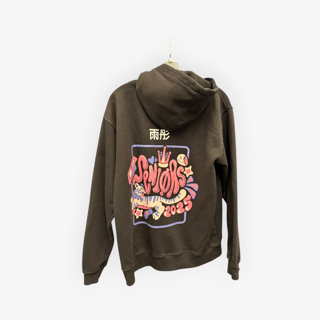 Women's Black Graphic Hoodie Size: L