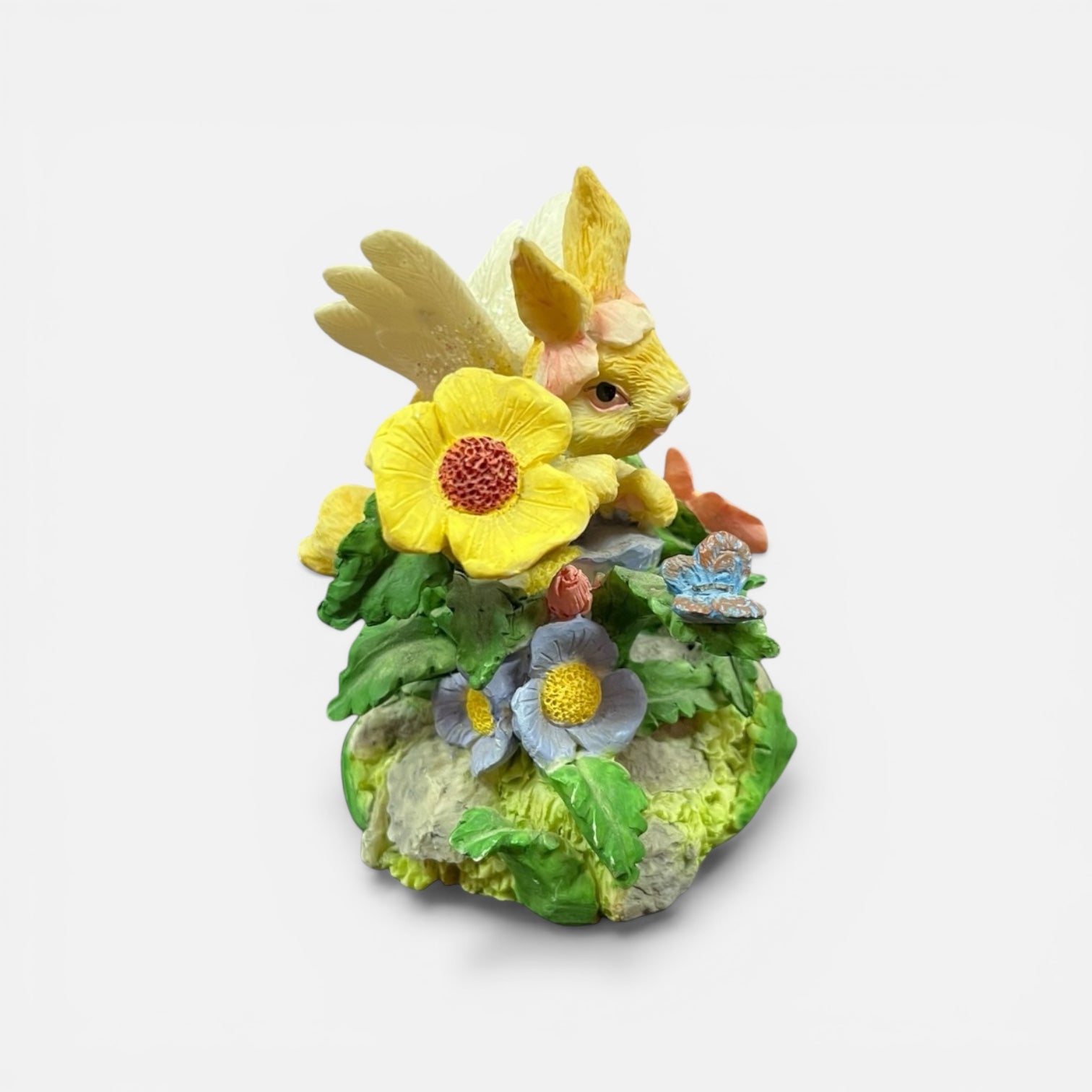 Angel Bunny Rabbit Decor 3.5"H