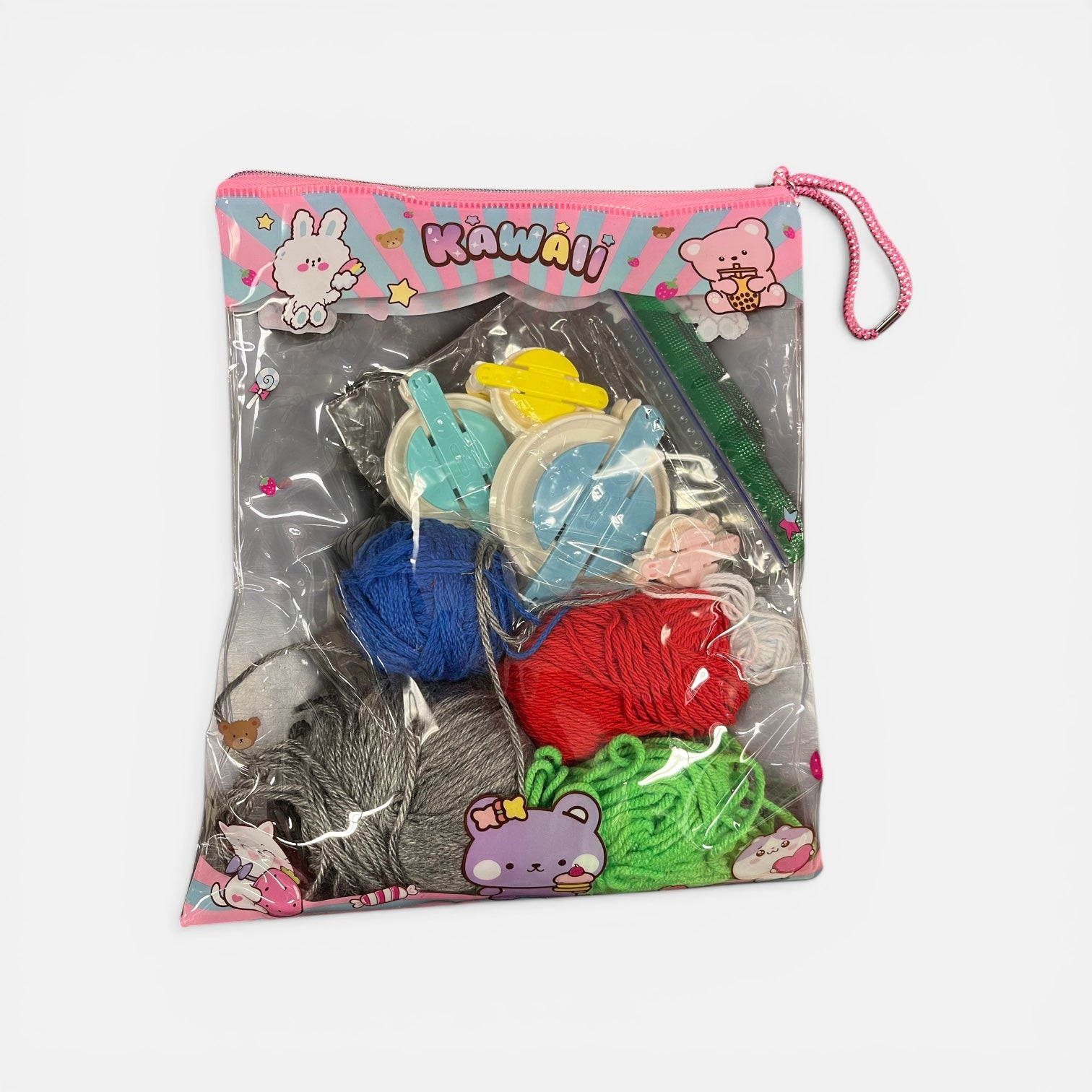 Kawaii Themed Clear Bag w/ Crochet Kit