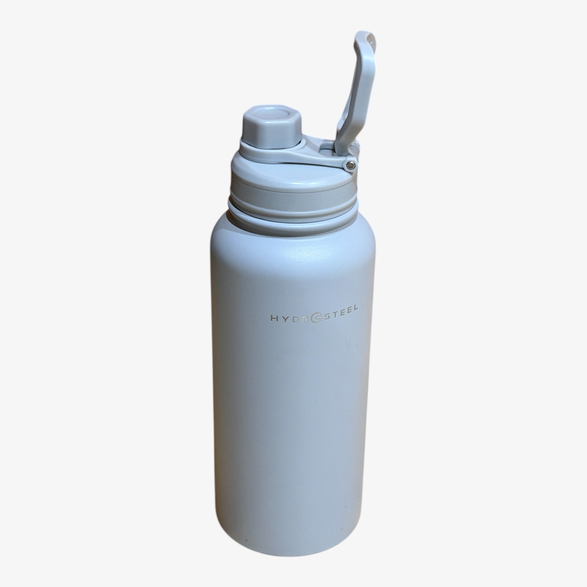 HydroSteel Sport Insulated Stainless Steel Water Bottle with Chug Lid 32oz Silver