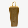 Amber Flooring & Tulip Wooden Wine Box with Sliding Lid and Rope 14" x 5"
