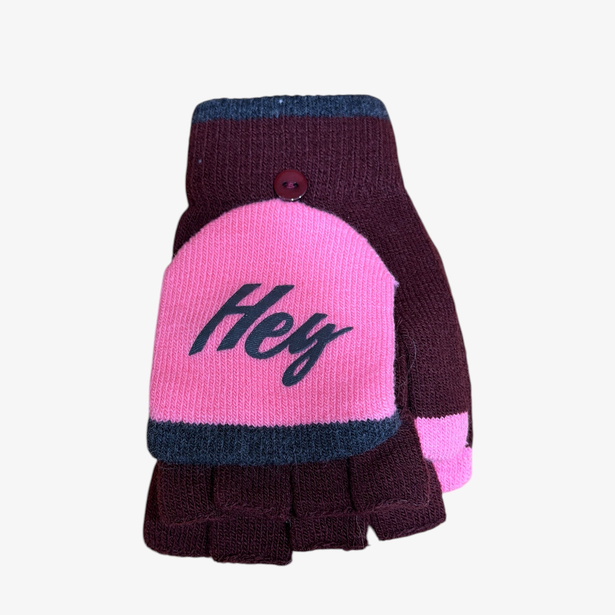 Old Navy Women’s Text-Friendly Sweater-Knit Gloves Burgundy/Pink