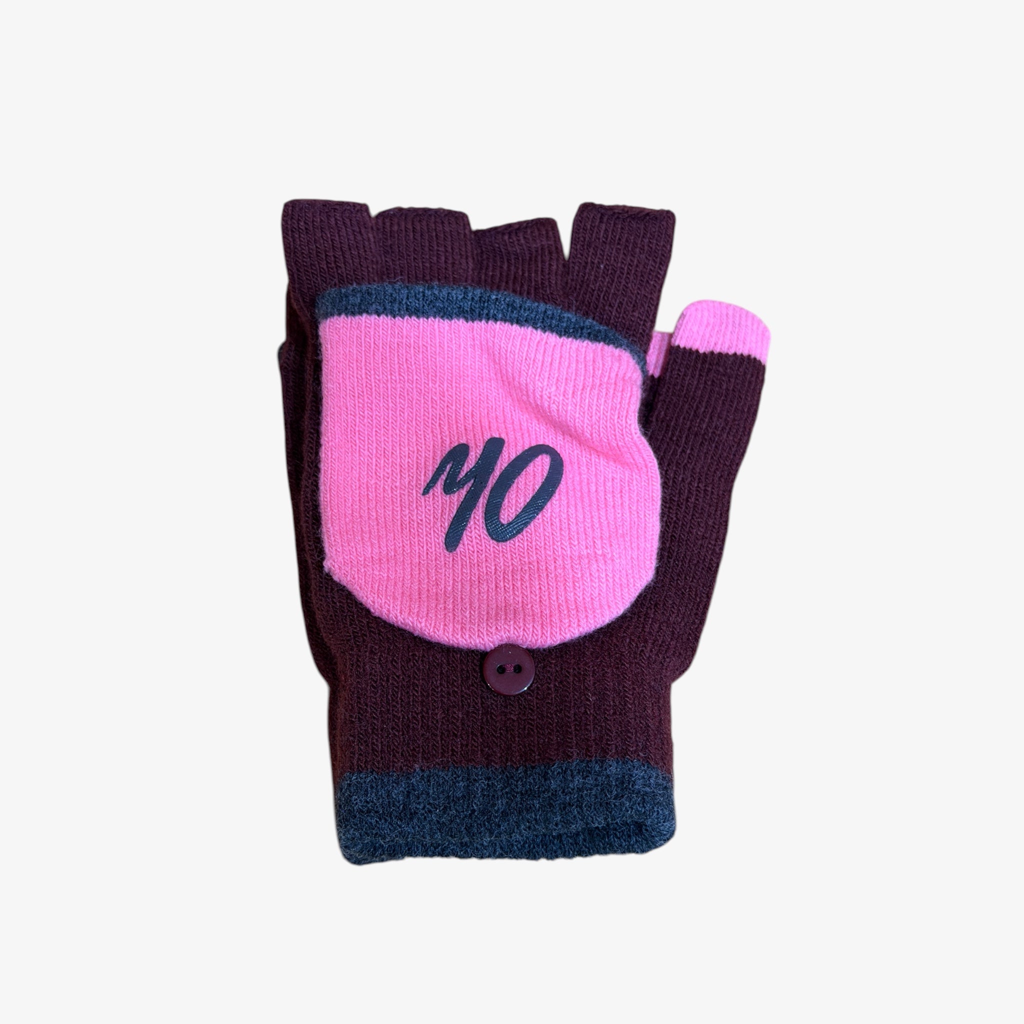 Old Navy Women’s Text-Friendly Sweater-Knit Gloves Burgundy/Pink