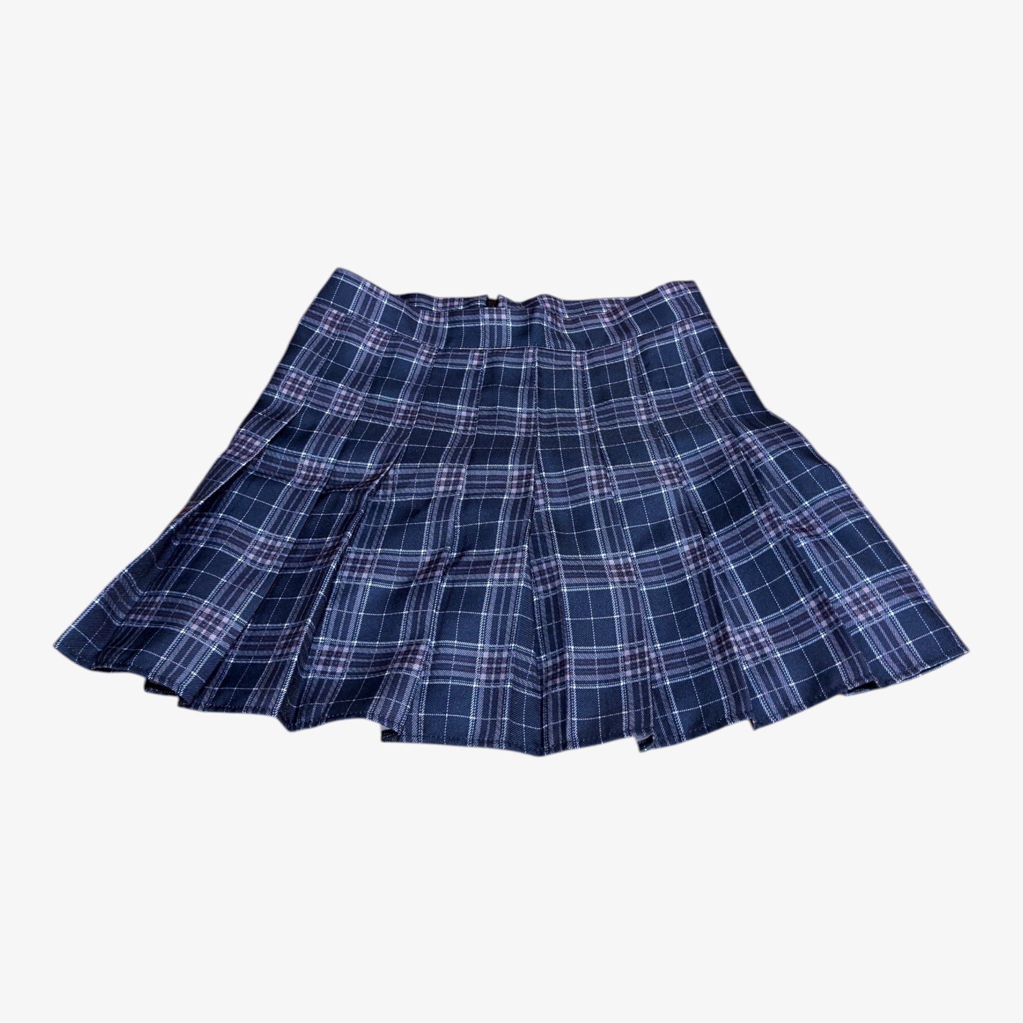 Plaid Pleated Mini Skirt Size: S