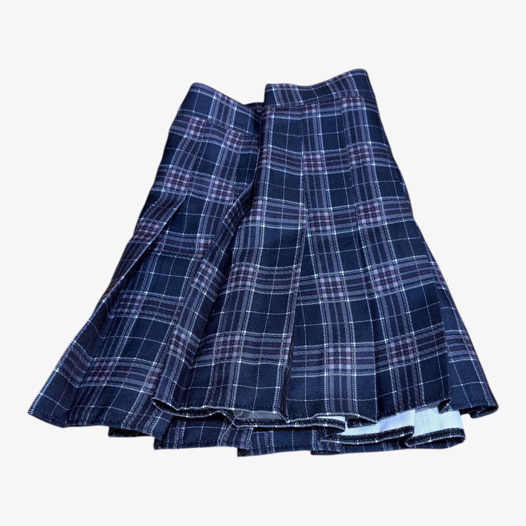 Plaid Pleated Mini Skirt Size: S