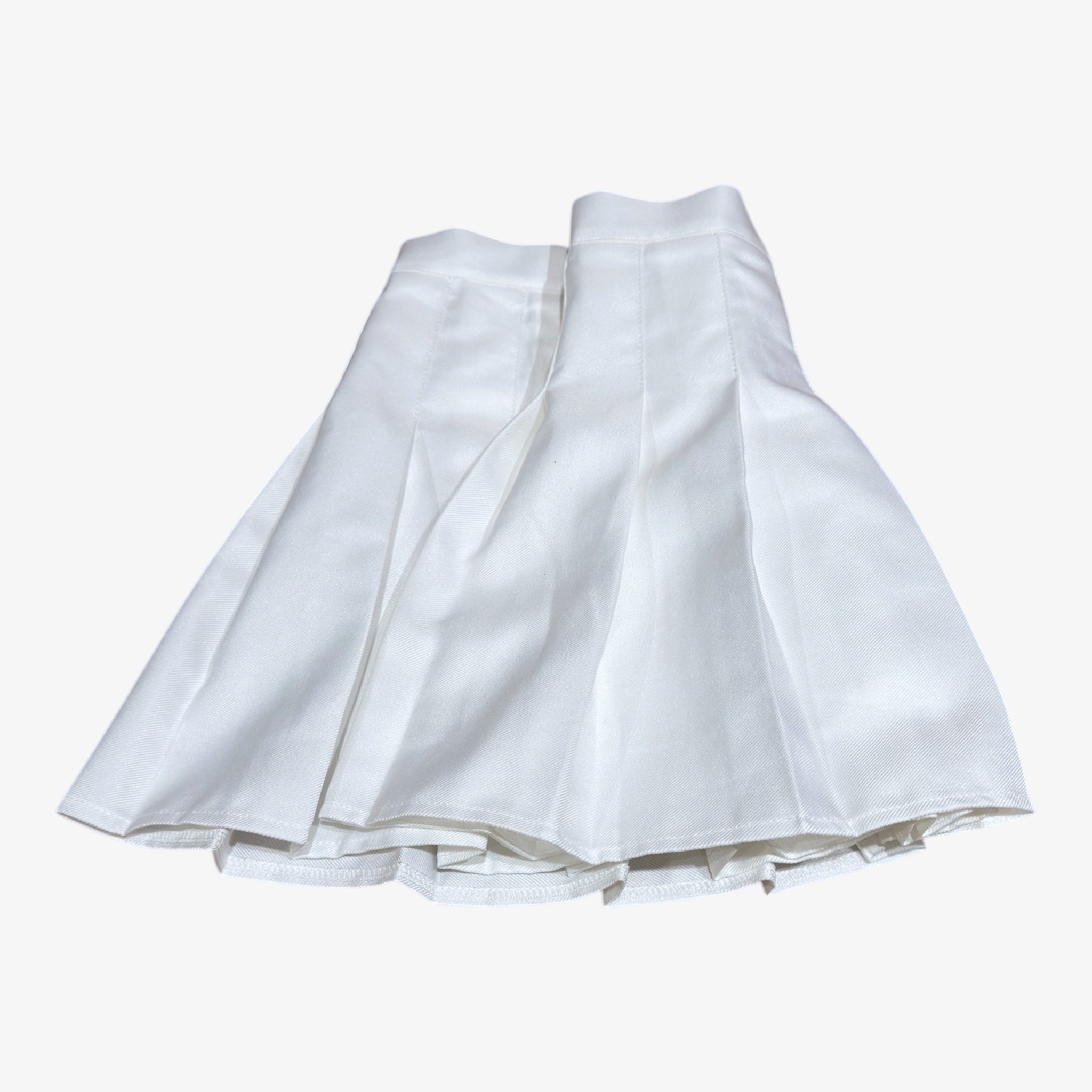 White Pleated Mini Skirt Size: S