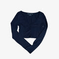 Aeropostale Long Sleeve Hanley Top Black Size: M