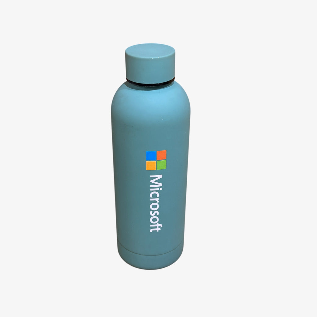 Microsoft Logo Insulated Stainless Steel Water Bottle - 17oz Blue