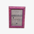 Purple Decorative Wooden Picture Frame w/ Gold Accents for 4" x 6" Photo