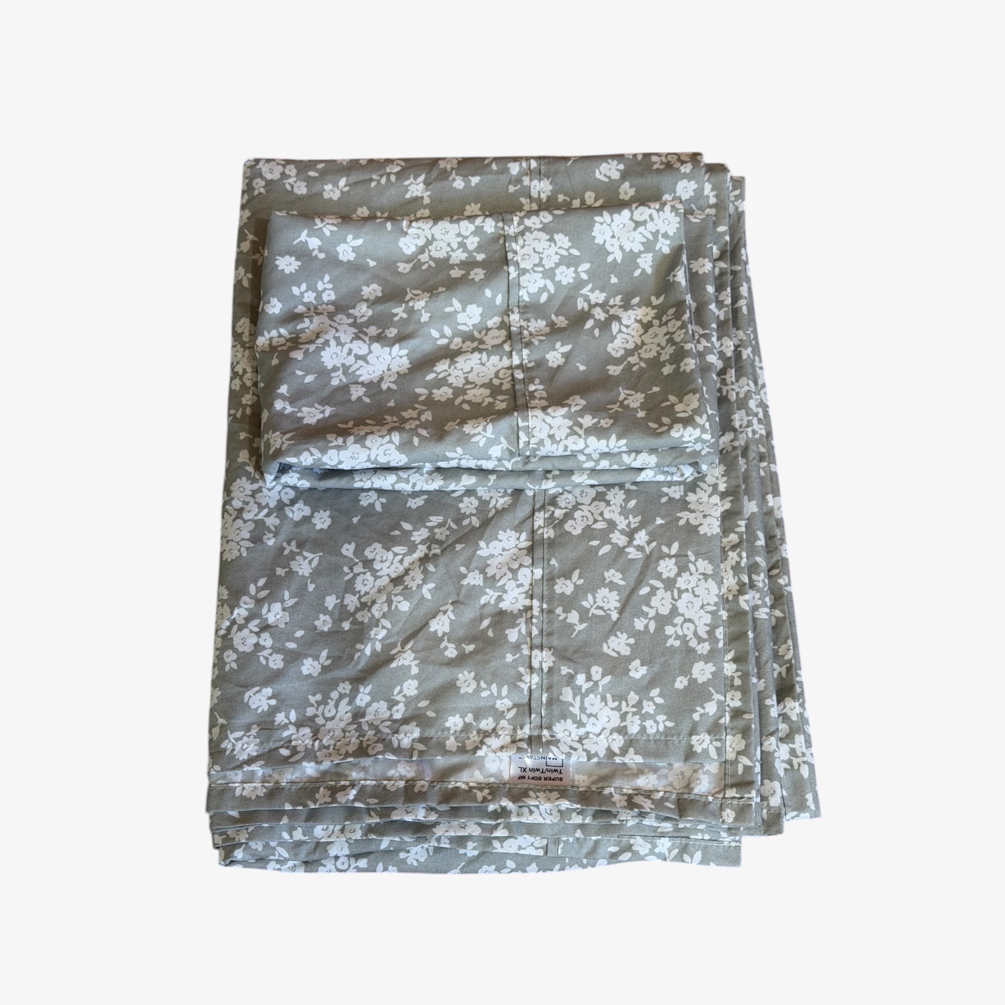 Mainstays Super Soft Flat Sheet Twin/Twin XL & Pillow Case