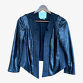 "Glam Sequin Open Blazer" from the Anthropologie Elevenses Size: XS Black