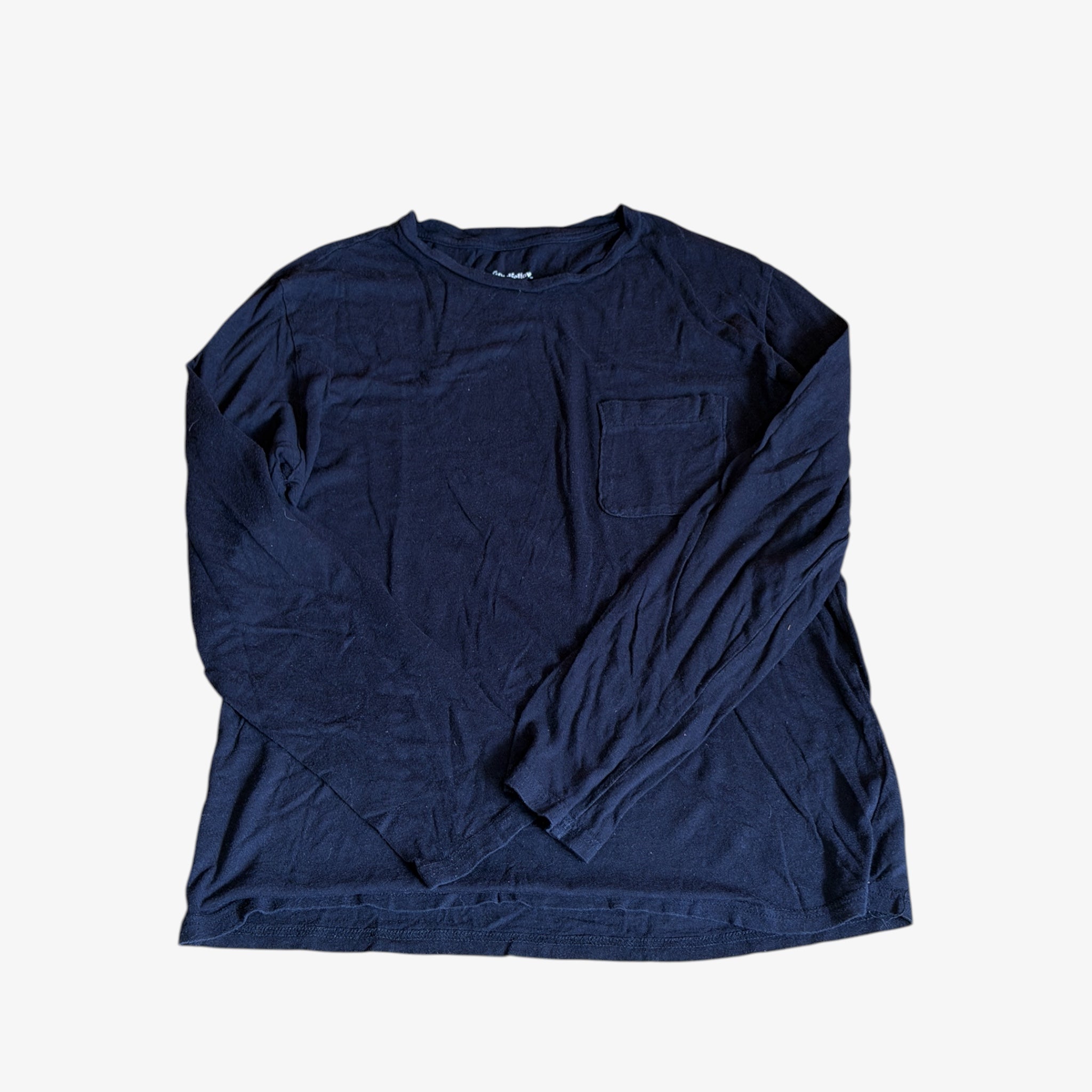 Goodfellow Men's Long Sleeve T-Shirt Black Size: M