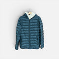 Men's 32 Degrees Heat Full Zip Sherpa Down Puffer Hooded Coat Green Size: S