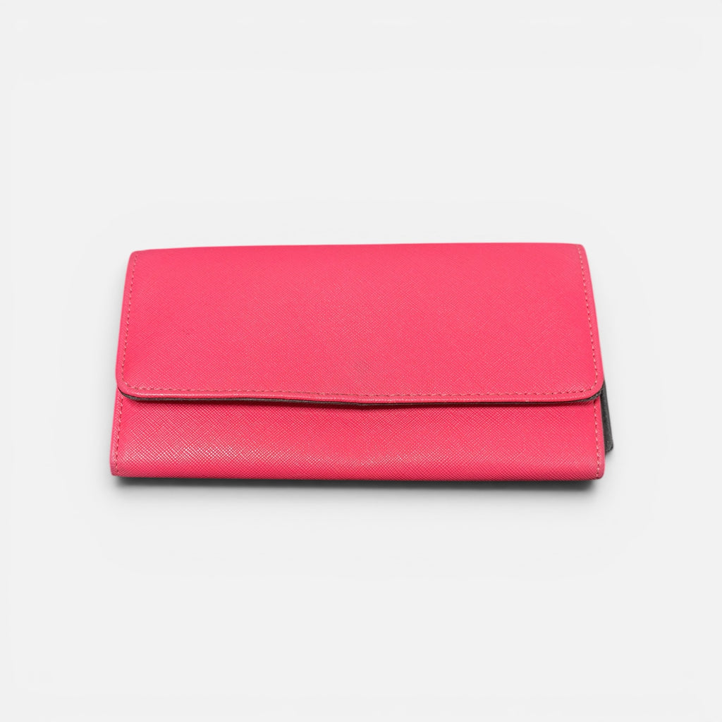Safe Keeper Leather Trifold Wallet in Pink