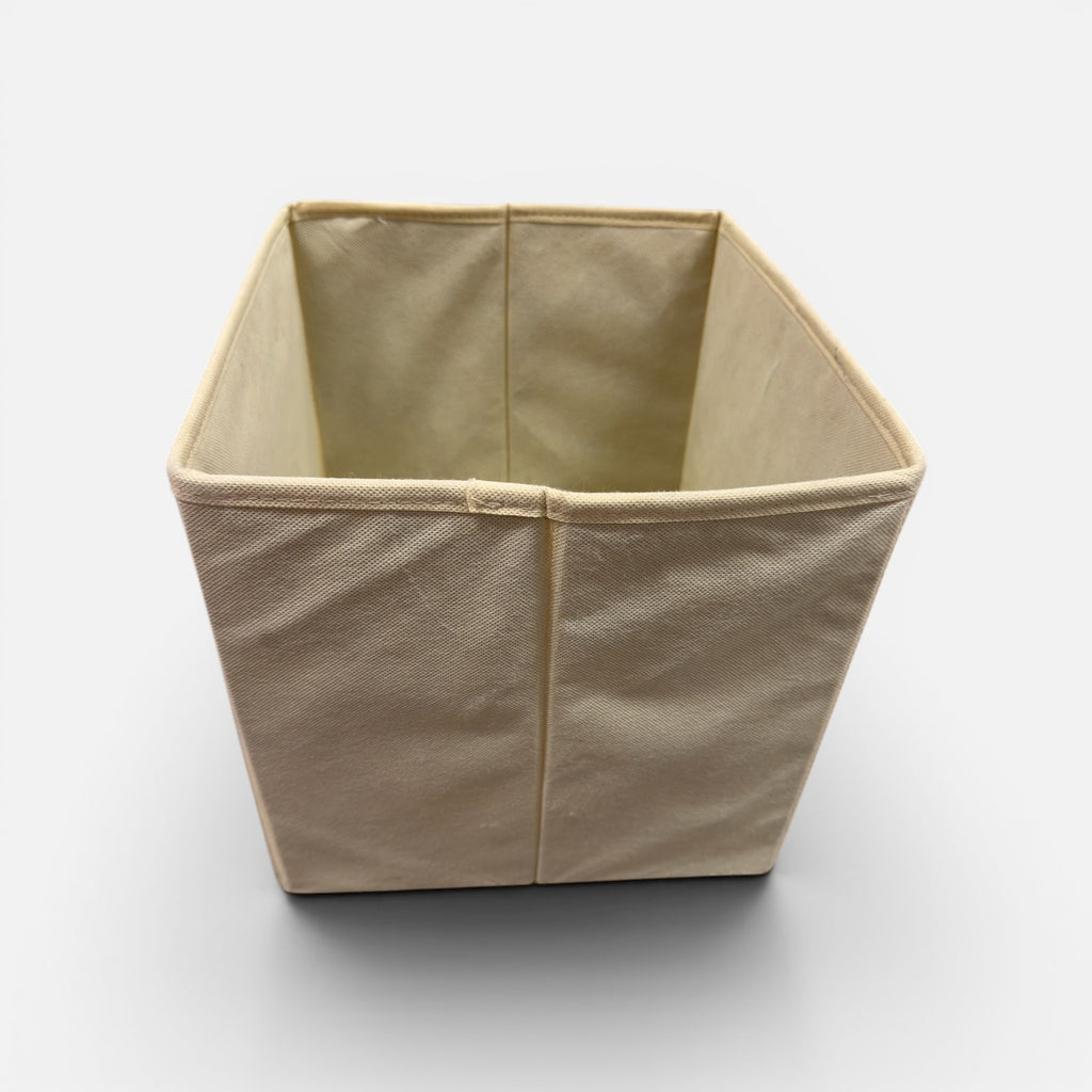 Foldable Fabric Storage Bin / Organizer With a Cartoon Dog Design 11" x 11"