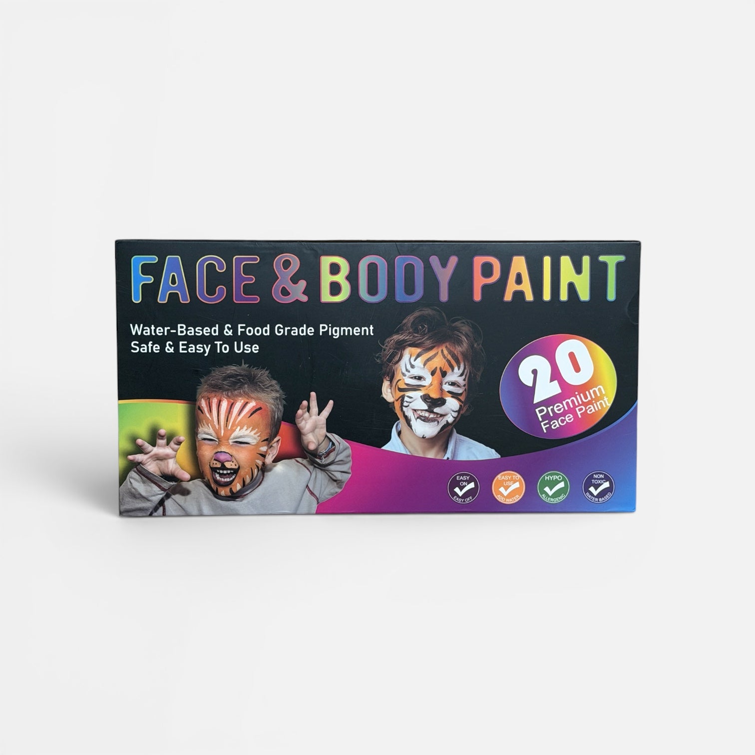 Face & Body Painting Kit for Kids 20 Premium Face Paint