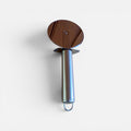 Stainless Steel Pizza Cutter Wheel with a Built-in Finger Guard 10"L