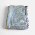 Little Giraffe Reversible Baby Blanket Blue/Brown 25" x 35"