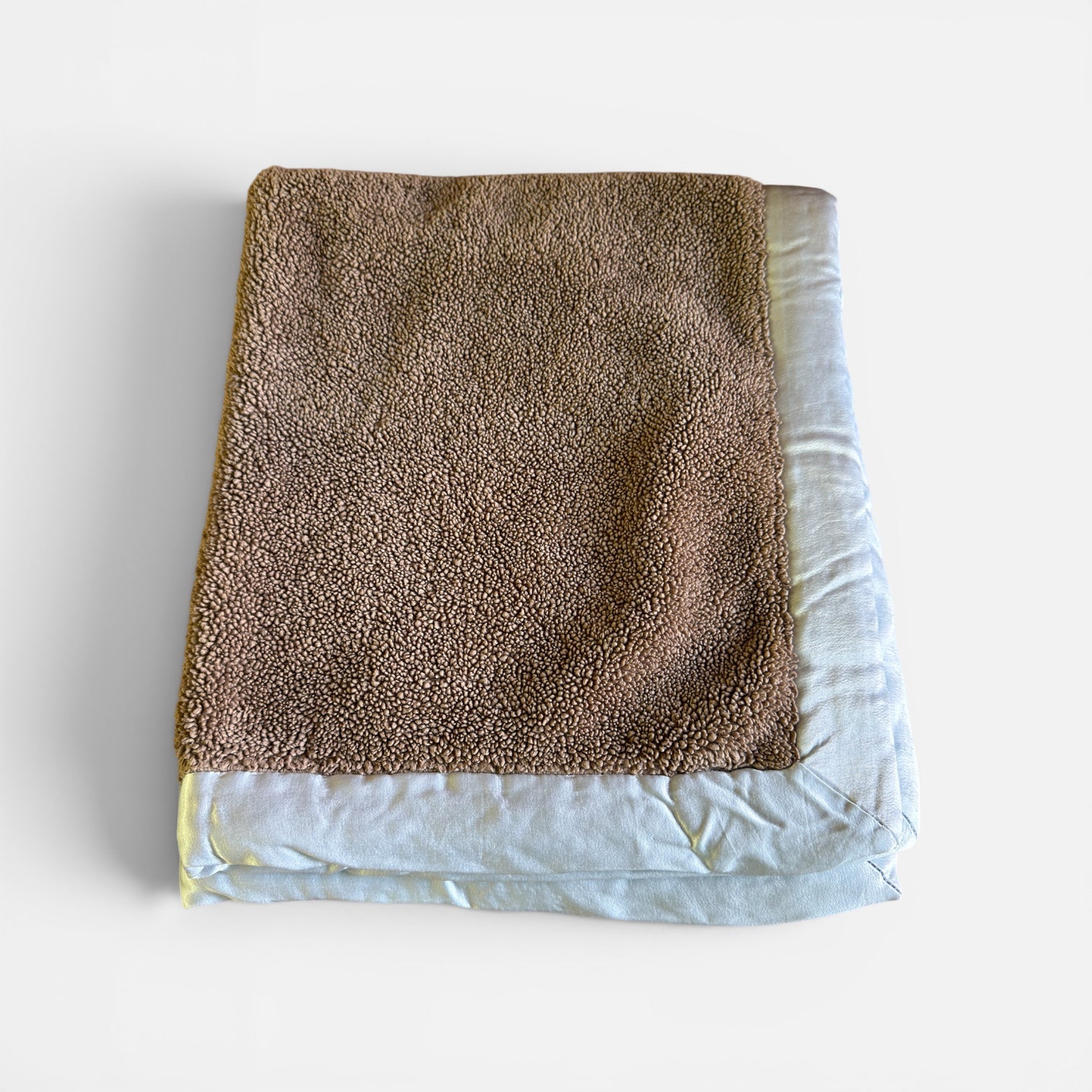 Little Giraffe Reversible Baby Blanket Blue/Brown 25" x 35"