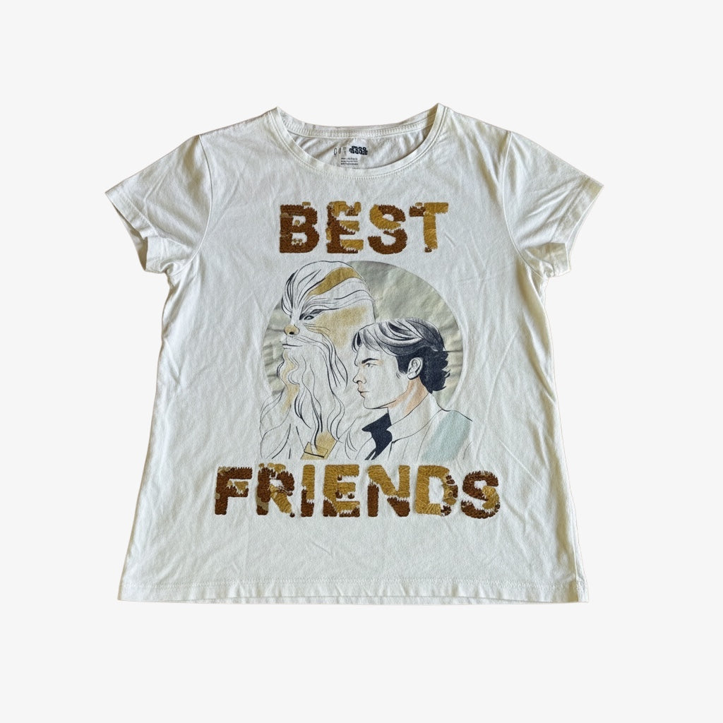 Gap Kids Girls Star Wars Best Friends Chewbacca Han Solo Tee XXL (14-16)