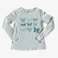 Gap Cotton Long Sleeve Tee Butterfly Graphic Print Size: XL (12)