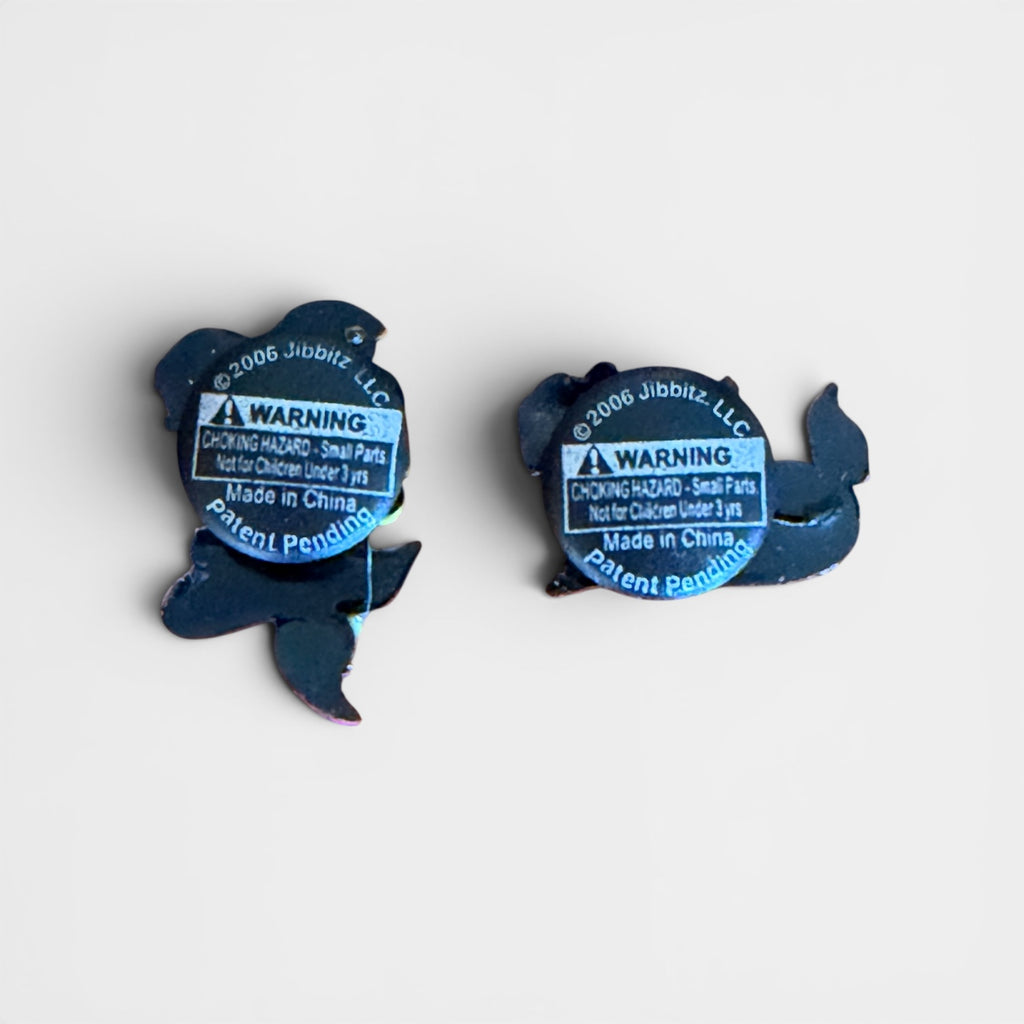 Set of 2 Mermaid Jibbitz Shoe Charms for Clog Sandals