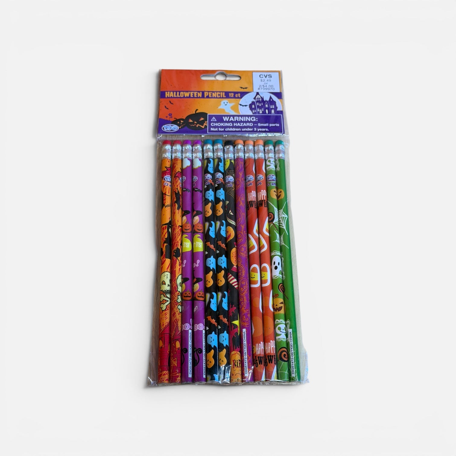 CVS Halloween Wooden Pencils 12 ct