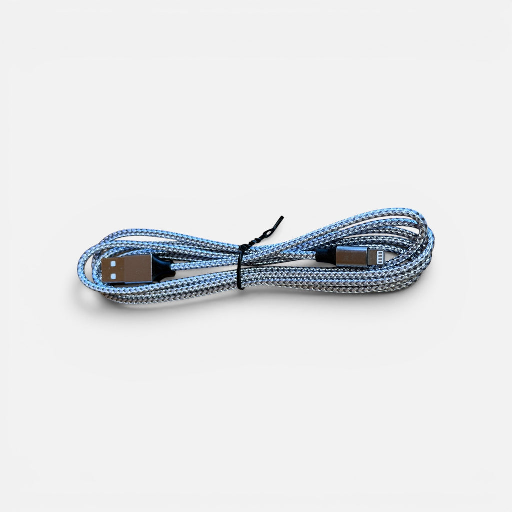 Braided Nylon USB Charging Cable For iPhone 14 13 12 11 X, 3FT