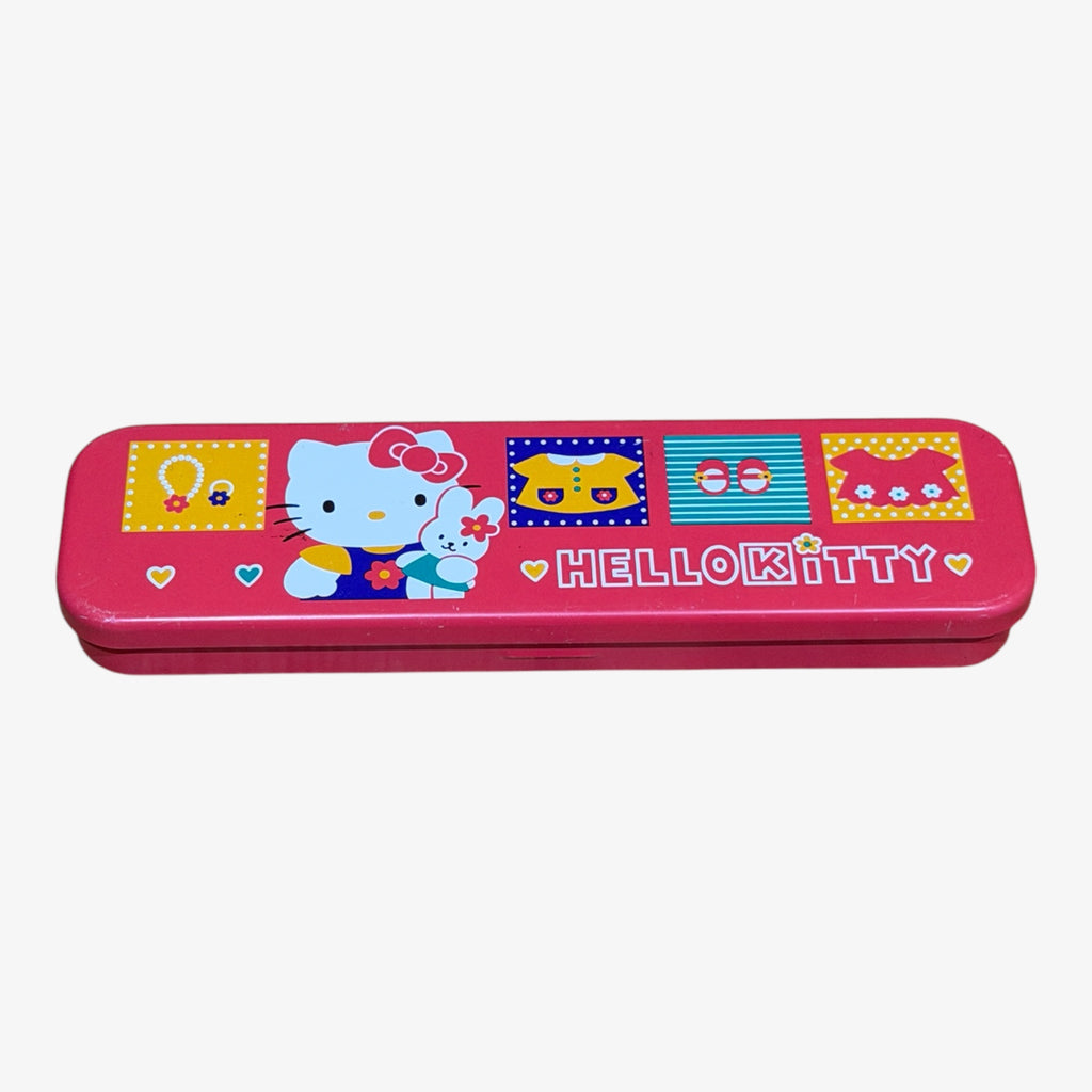 Vintage 1990s Sanrio Hello Kitty Metal Pencil Case