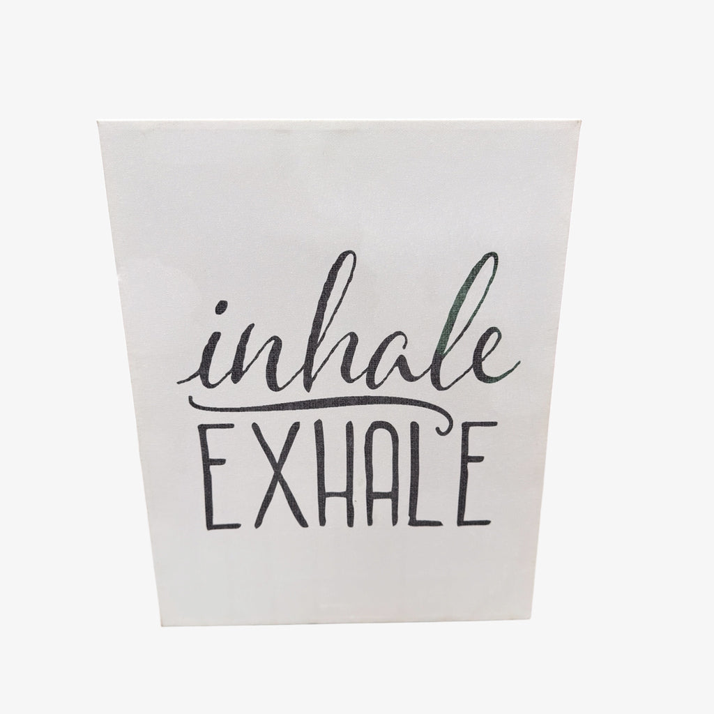 Inhale Exhale Canvas Wall Art 11"x 14" x1.75"