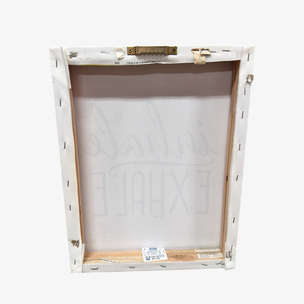 Inhale Exhale Canvas Wall Art 11"x 14" x1.75"
